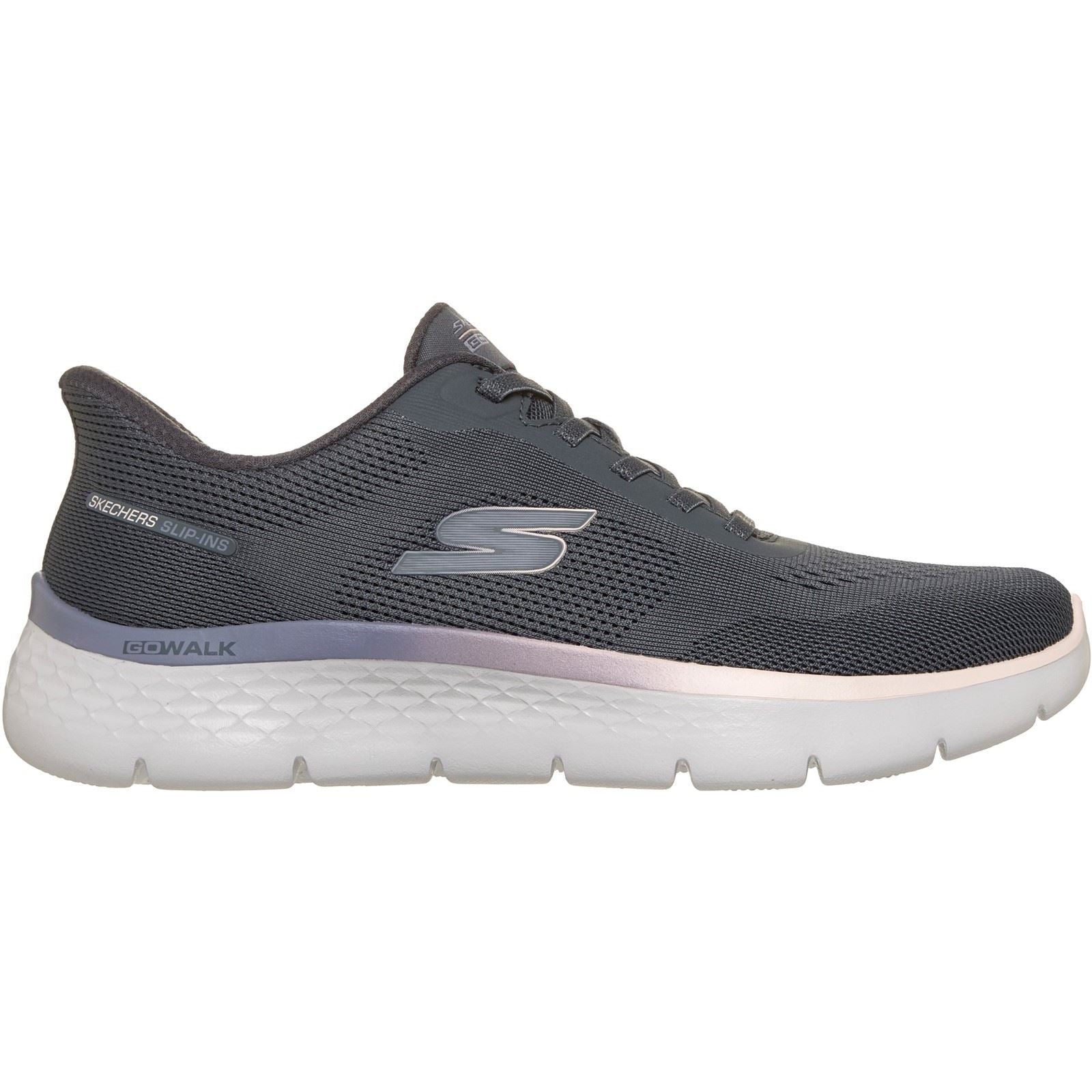Skechers GO WALK Flex Azriel Textile Women's Charcoal Textile/Trim Trainers
