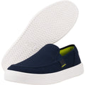 HEYDUDE Sunapee Canvas 100% Cotton Men's Navy/White Loafers