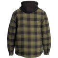Hard Yakka Quilted Flannel Shacket Men's Green Shirt Jacket
