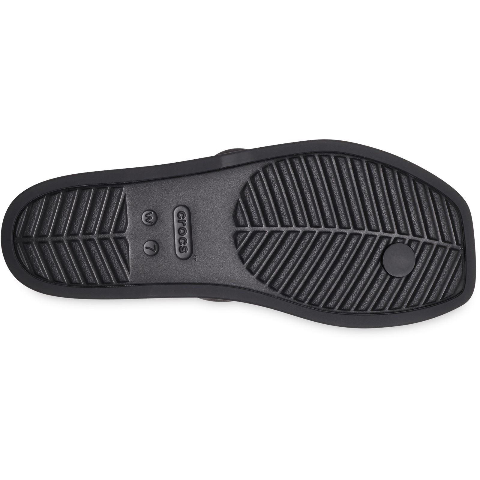 Crocs Miami Toe Loop Sandal Women's Black Sandals