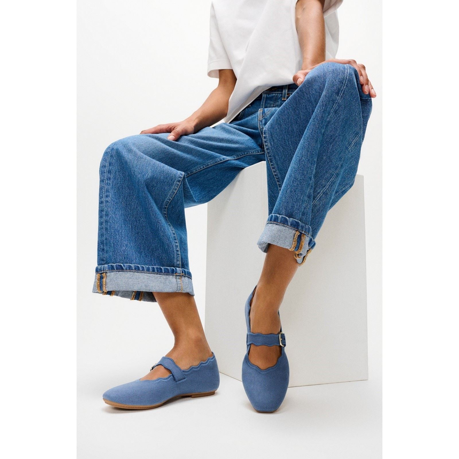 Fitflop Delicato Wave-Edge Polyester Women's Cosmic Blue Shoes
