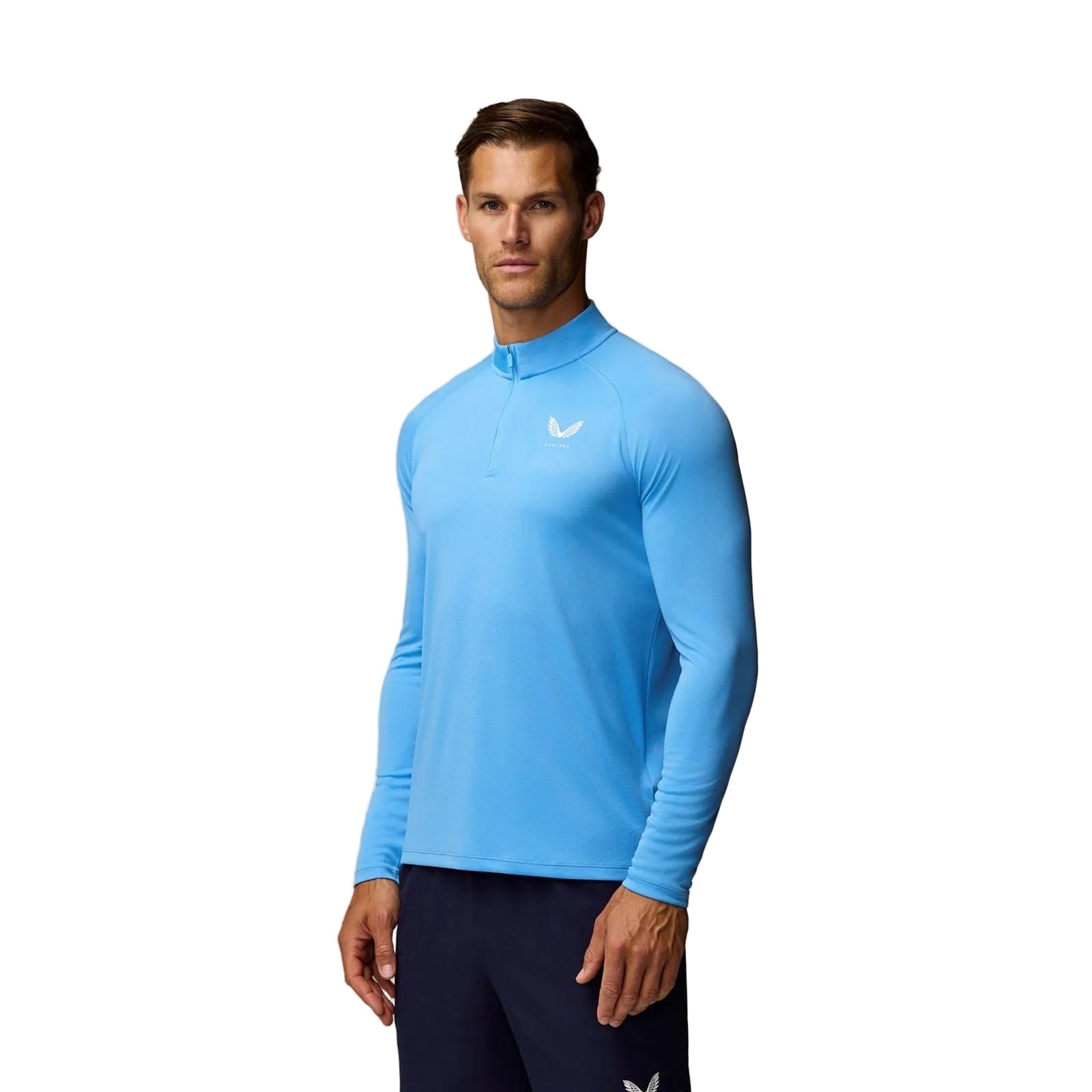 Castore Adapt Training 1/4 Zip Top Polyester Men's Blue Activewear T-Shirts