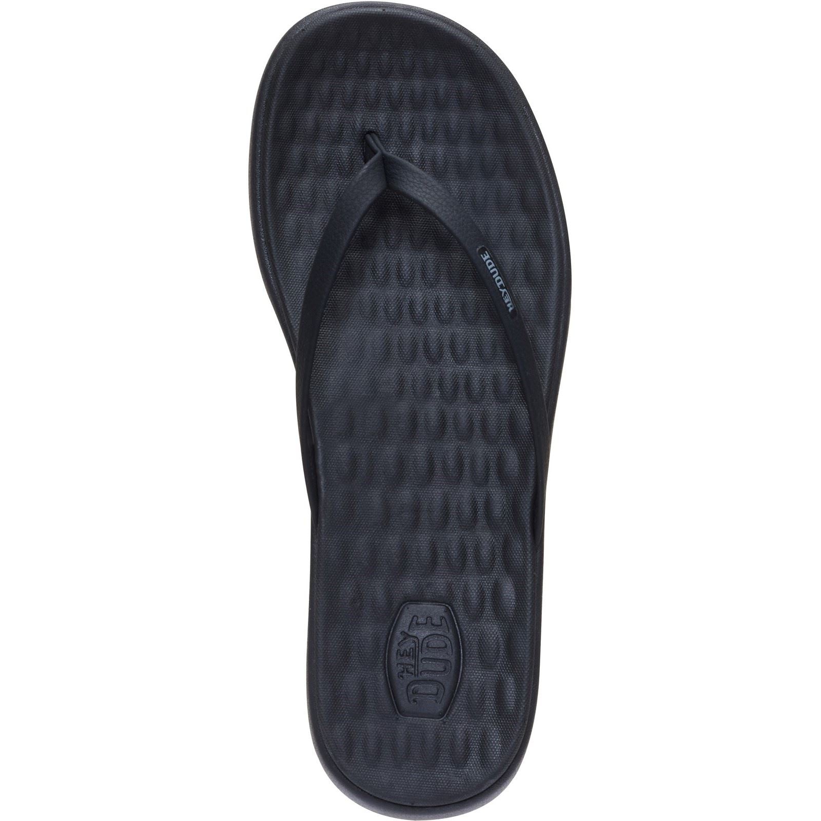 HEYDUDE Maui Breeze Polyurethane Women's Black/Black Flip Flops