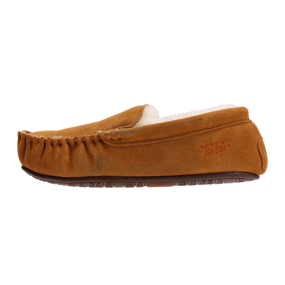 Osprey London The Sunday Suede Men's Chestnut Slippers