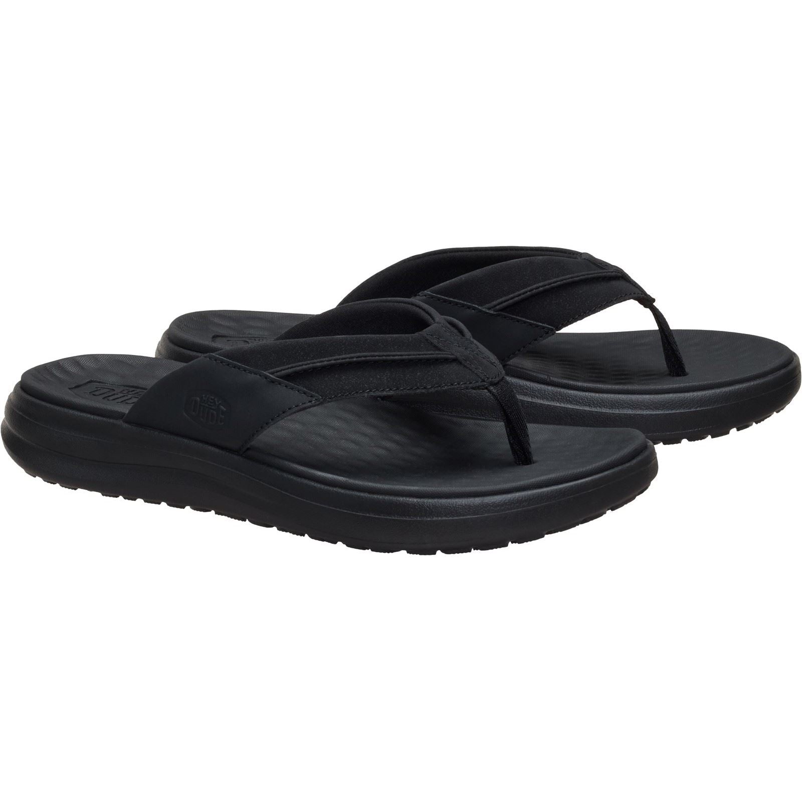 HEYDUDE Finn Polyurethane Men's Black Sandals