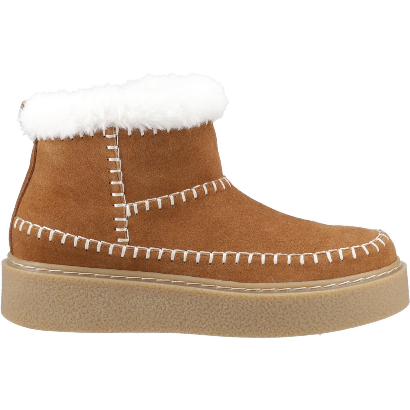 Hush Puppies Brielle Suede Women's Tan Winter Ankle Boots