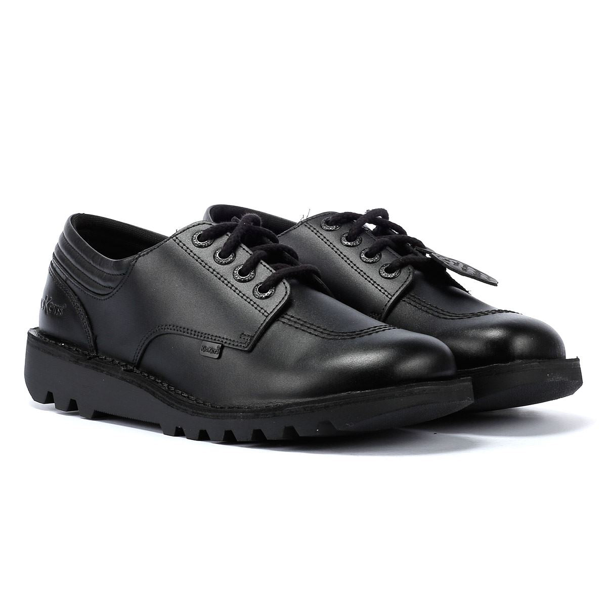 Kickers Kick Lo Padded Men's Black Leather Shoes