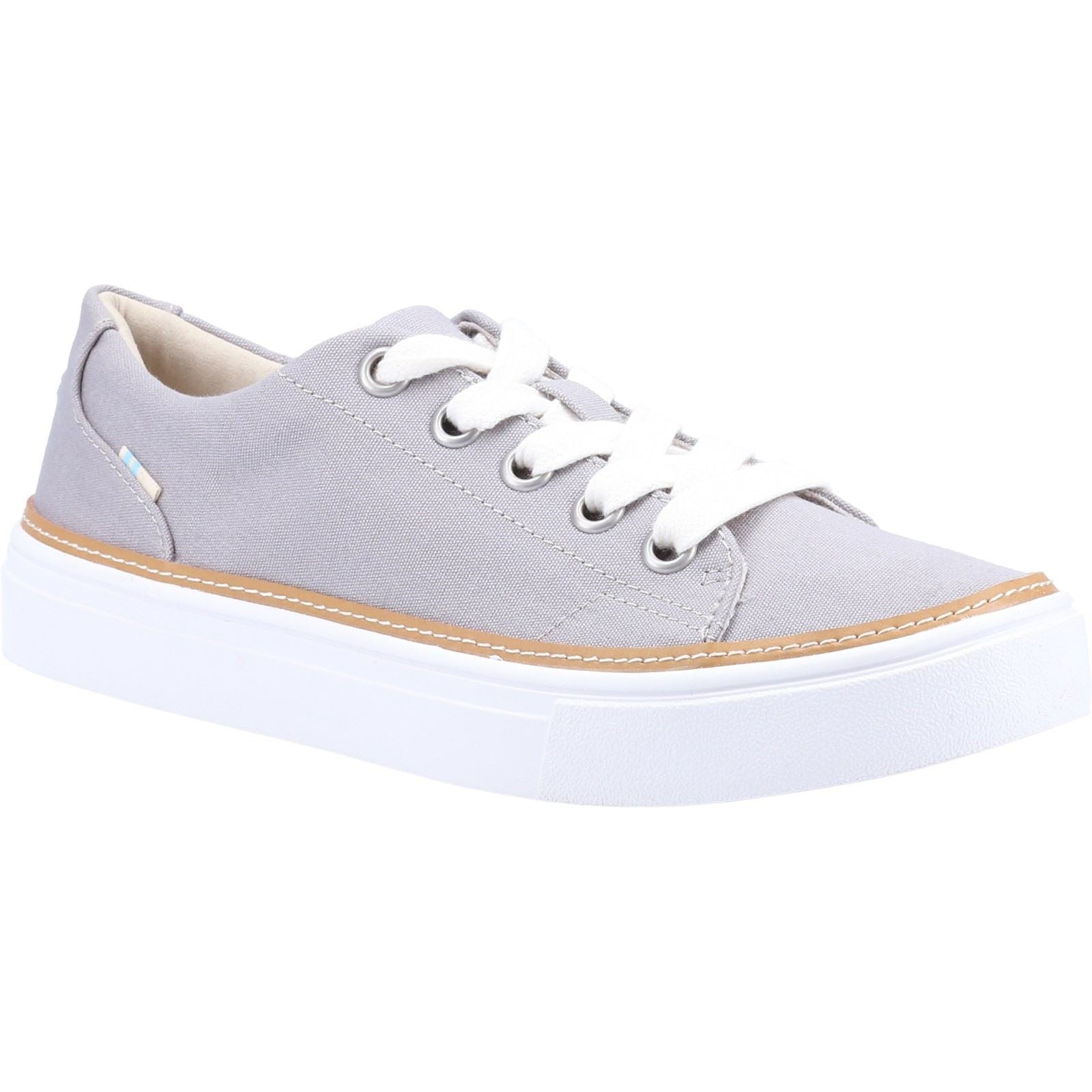 TOMS Alex 100% Cotton Women's Drizzle Grey Sneakers