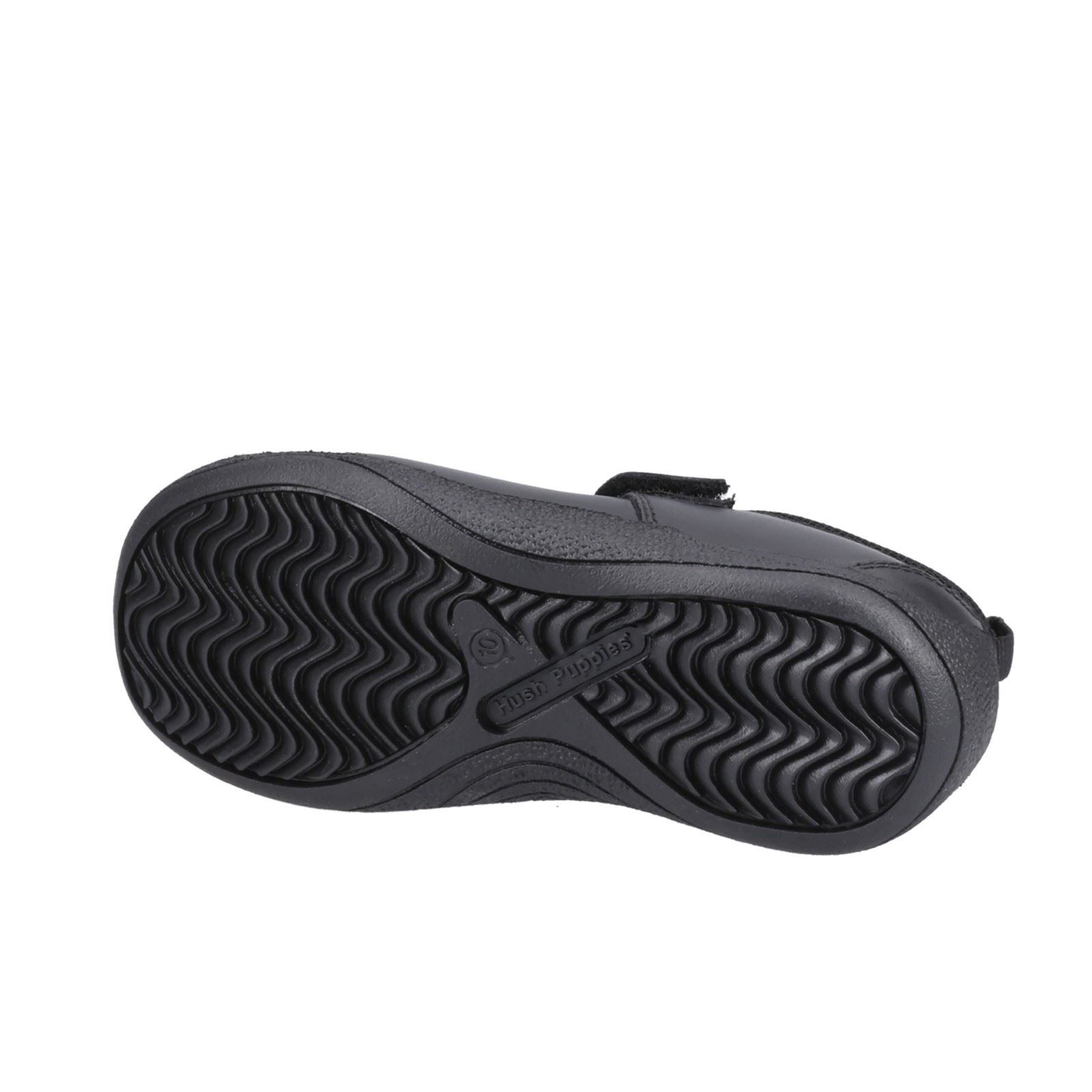 Hush Puppies Clara Junior Girls Black Leather Shoes