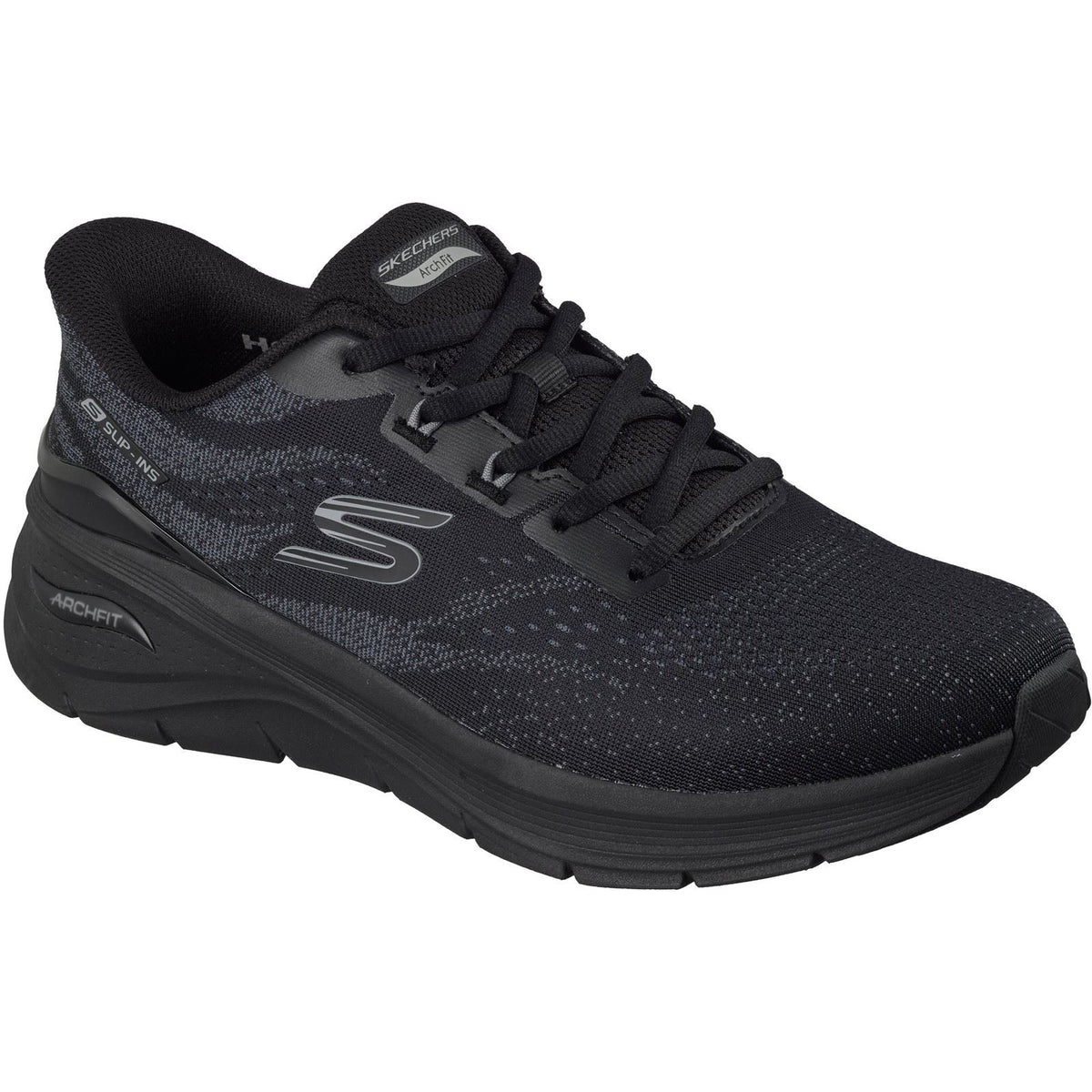 Skechers Arch Fit 3.0 Textile Men's Black Mesh / Tpu/ Black Trim Trainers