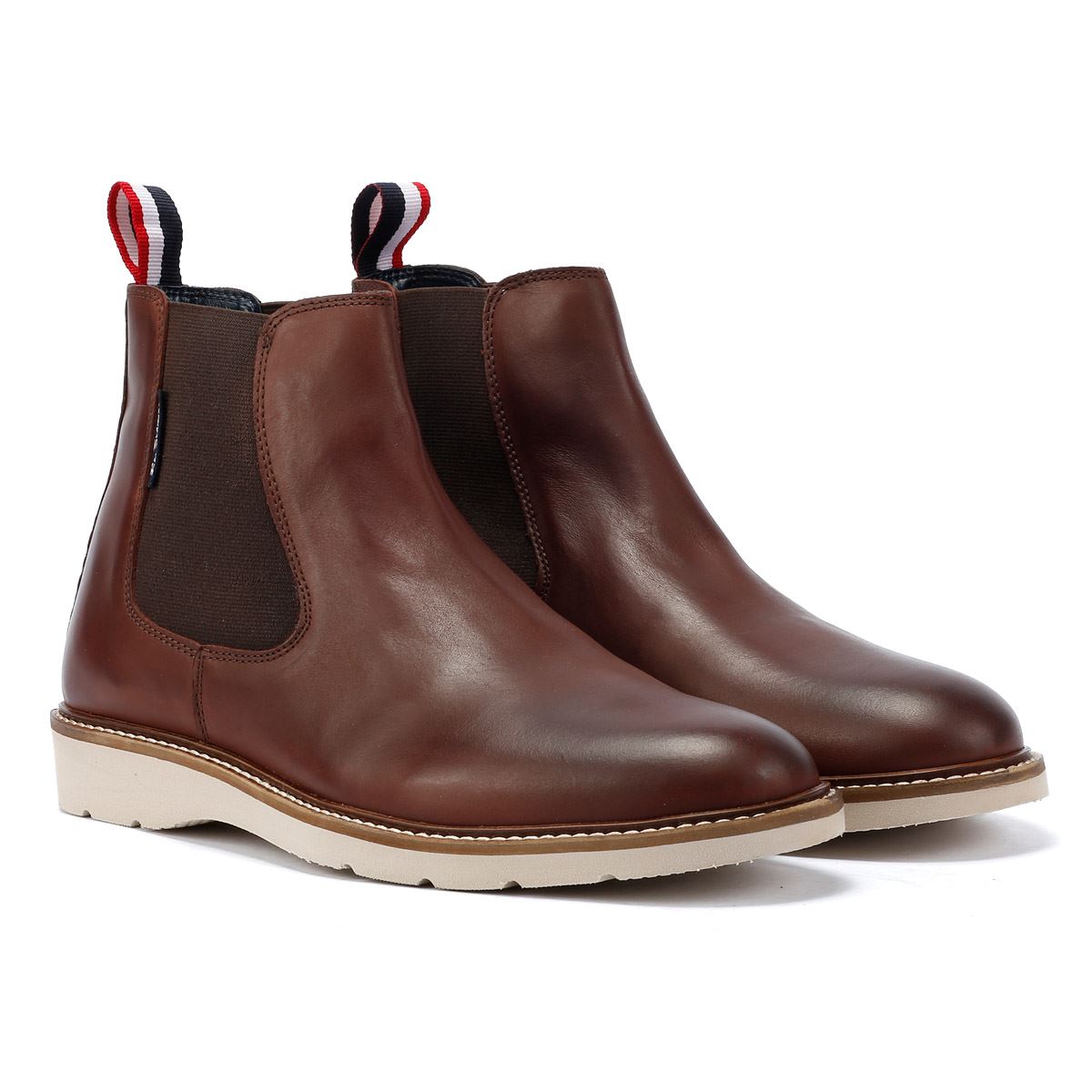 Ben Sherman Hampton Leather Men's Burgundy Chelsea Boots – Tower