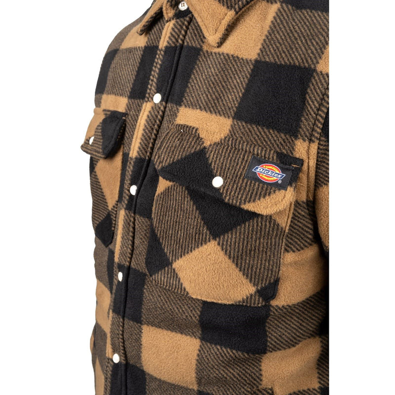 Dickies Portland Polyester Men's Khaki Casual Shirt