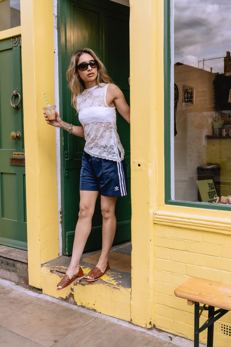 Tower London Hurache Leather Women's Tan Sandals