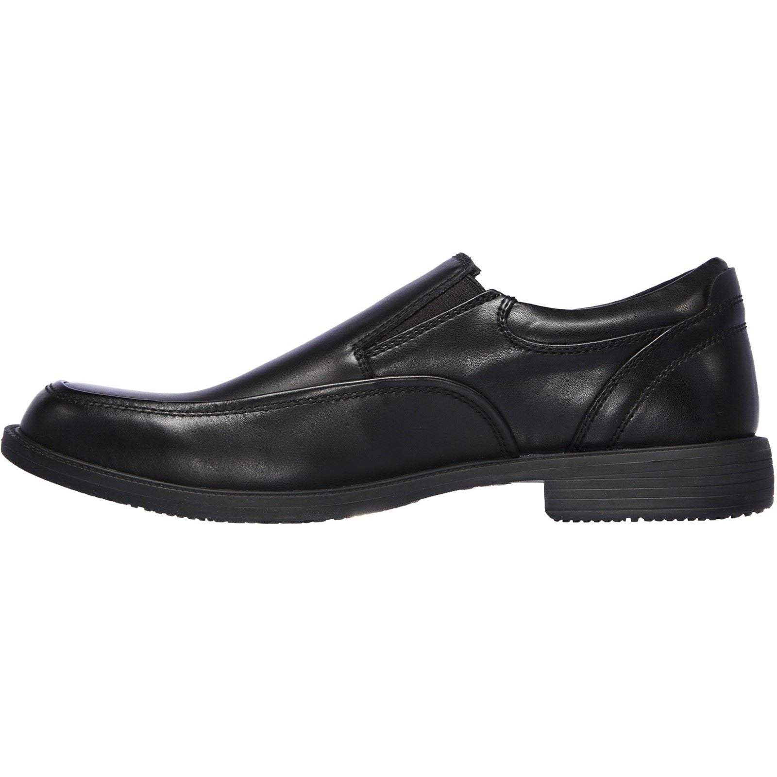 Skechers Dreston Ratlon Leather Men's Black Loafers