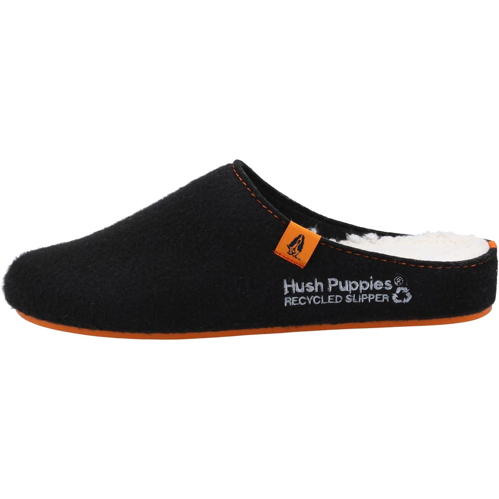 Hush Puppies The Good 90% Recycled RPET Synthetic Men's Black Slippers