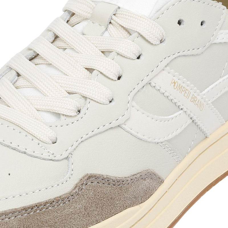 Pompeii Elan Leather Men's Ecru/Taupe Sneakers