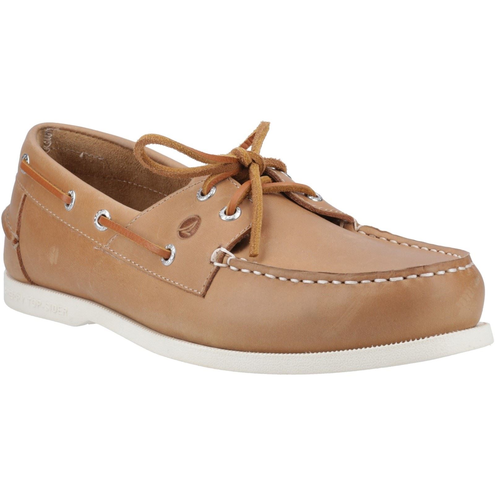 Sperry Tacoma Leather Men's Camel Boat Shoes