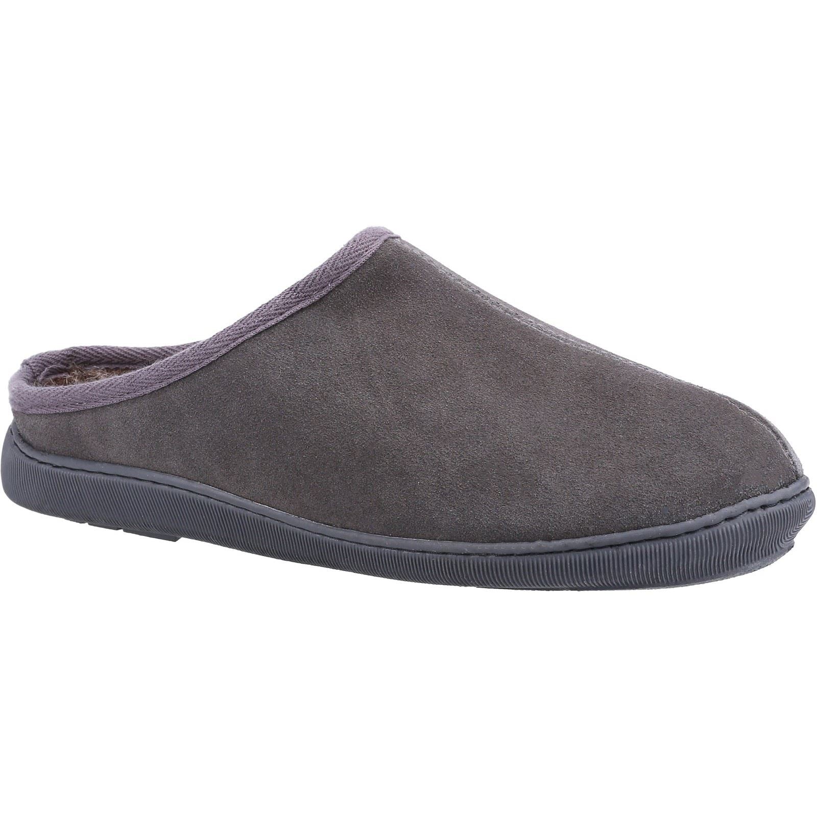 Hush Puppies Ashton Suede Men's Grey Slippers