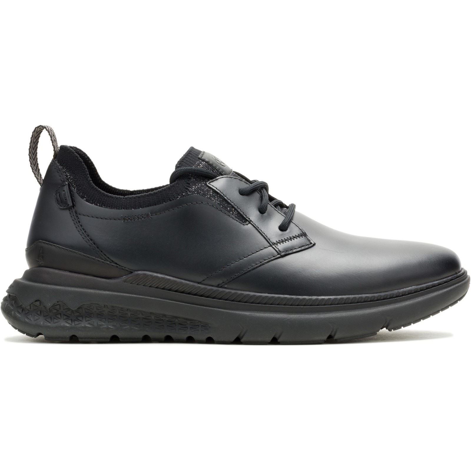 Hush Puppies Excel Leather Men's Black/Black Lace-Up Shoes