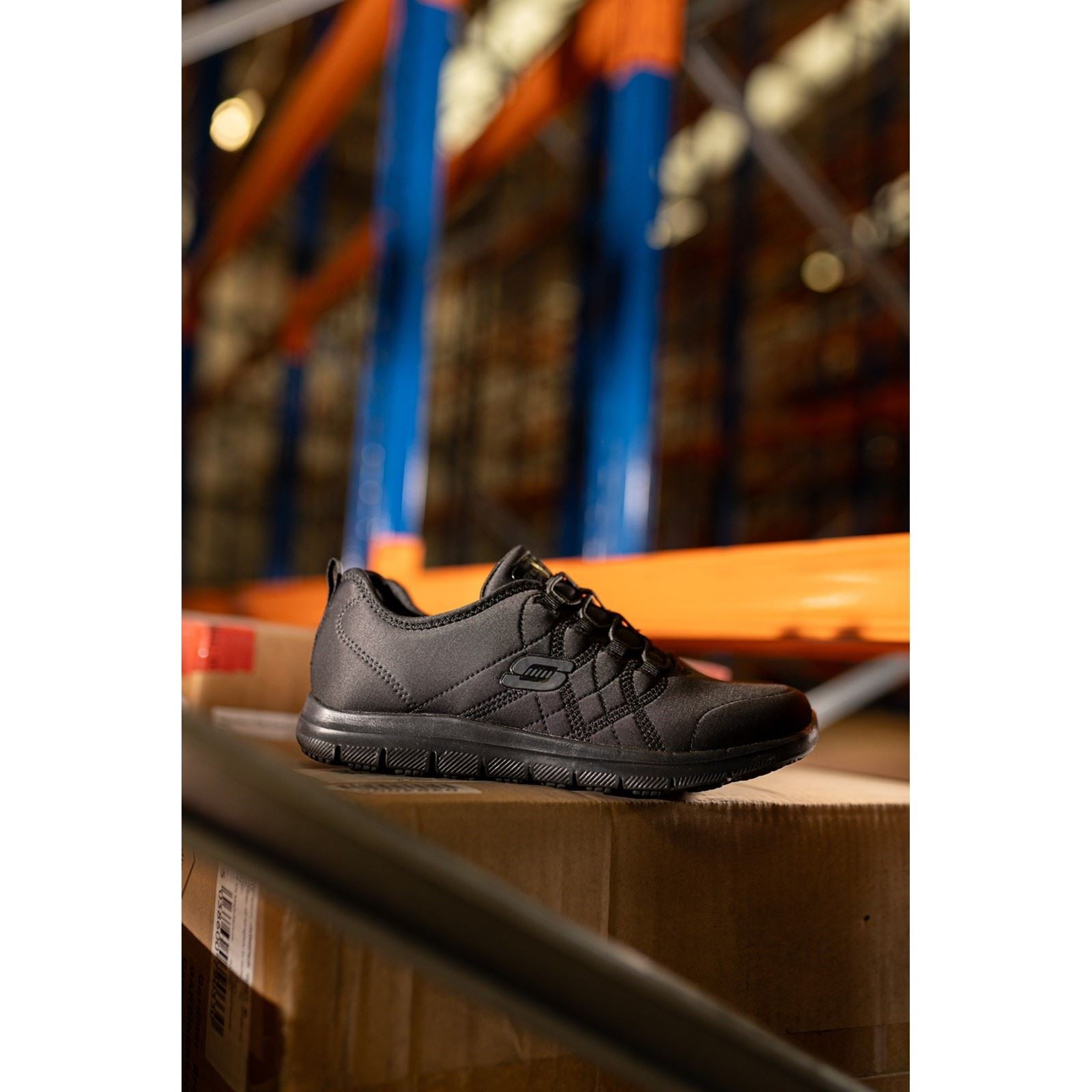 Skechers Workwear Ghenter Srelt Polyester Women's Black Safety Sneakers