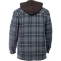 Dickies Fleece Hood Flannel Men's Blue Shirt Jacket