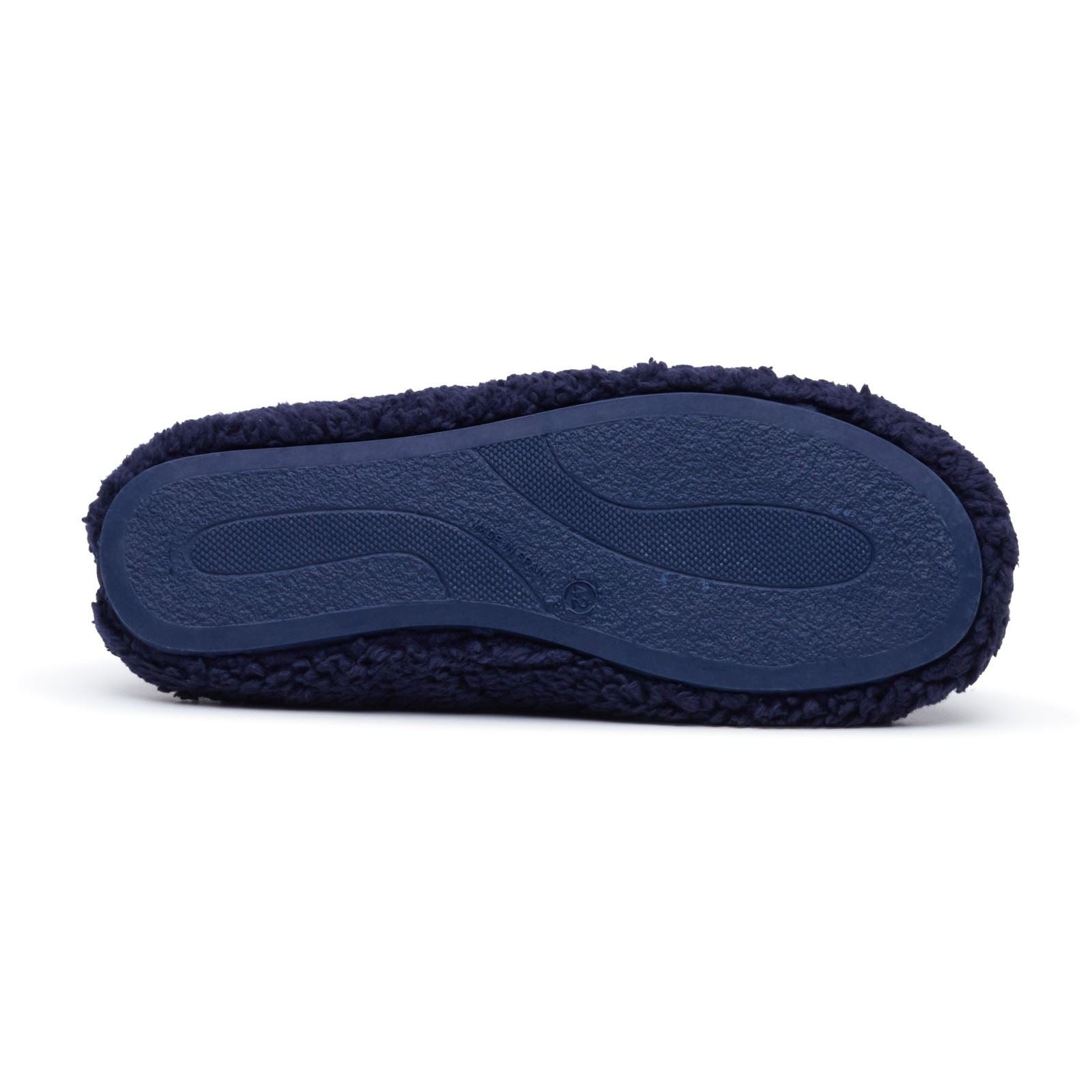 Hush Puppies Good Teddy Polyester Men's NAVY Slippers