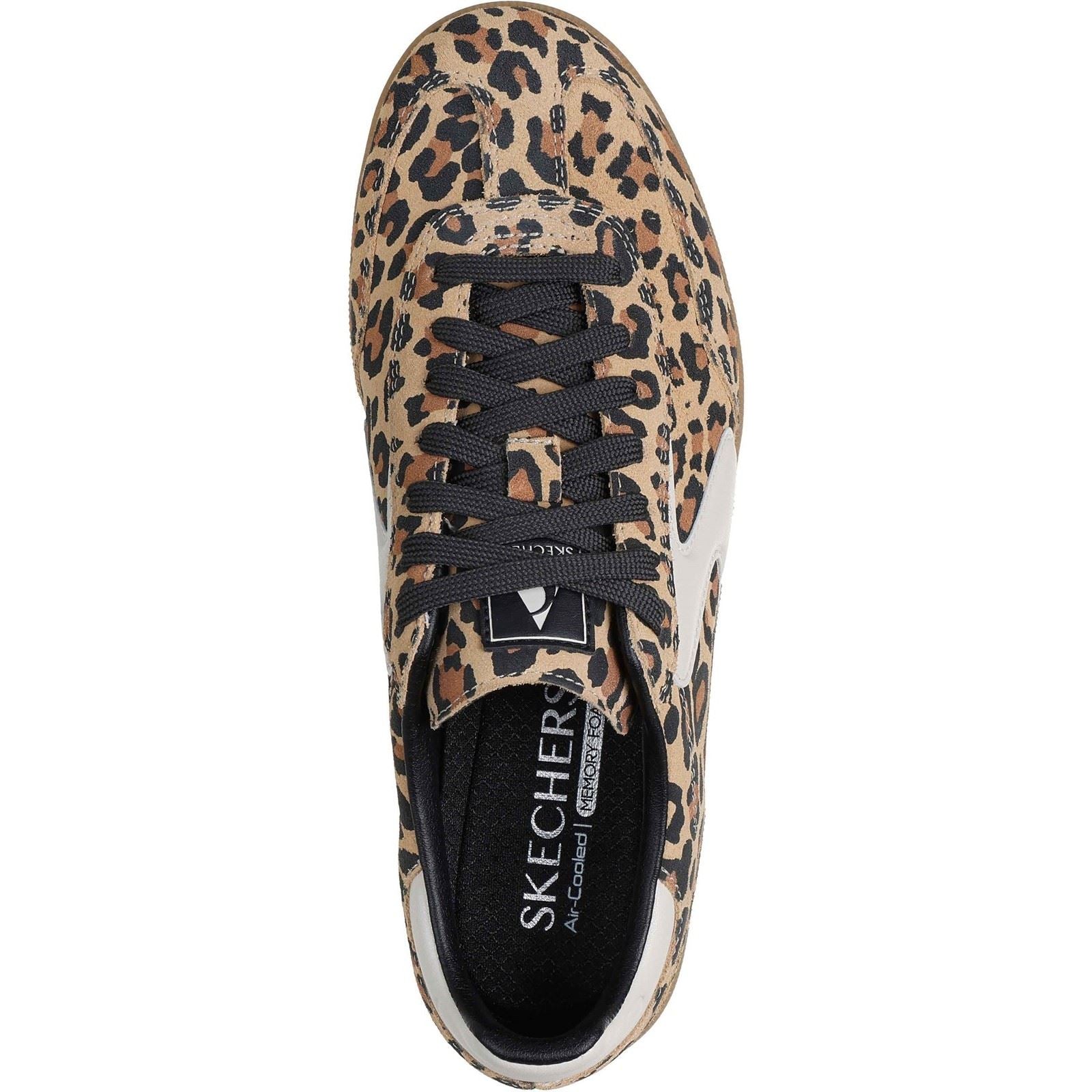 Skechers Hotshot - On The Prowl Leather Women's Leopard Standard Trainers