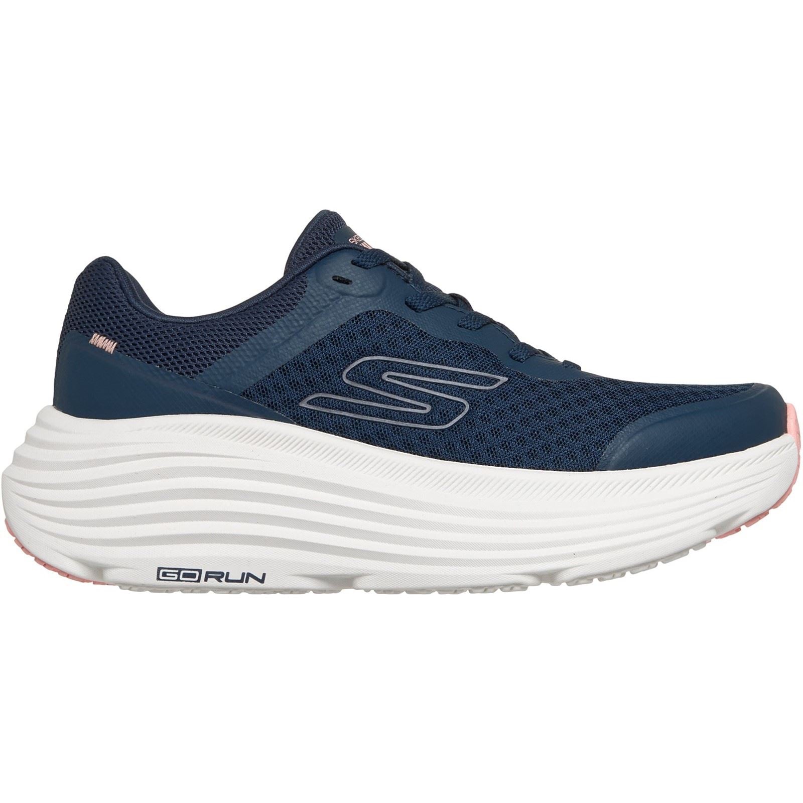 Skechers Max Cushioning Endeavour Women's Navy Synthetic/Pink Trim Trainers