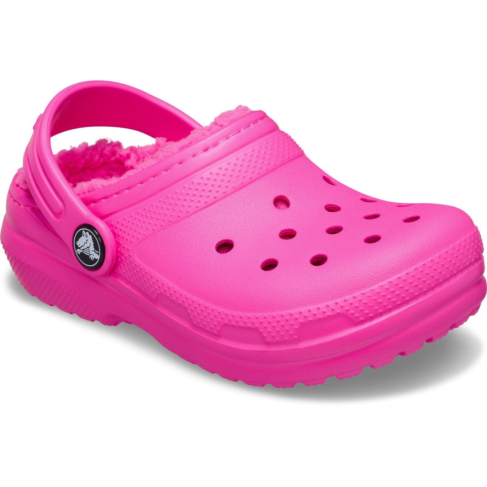 Crocs Classic Lined Thermoplastic Kid's Pink Crush Clogs