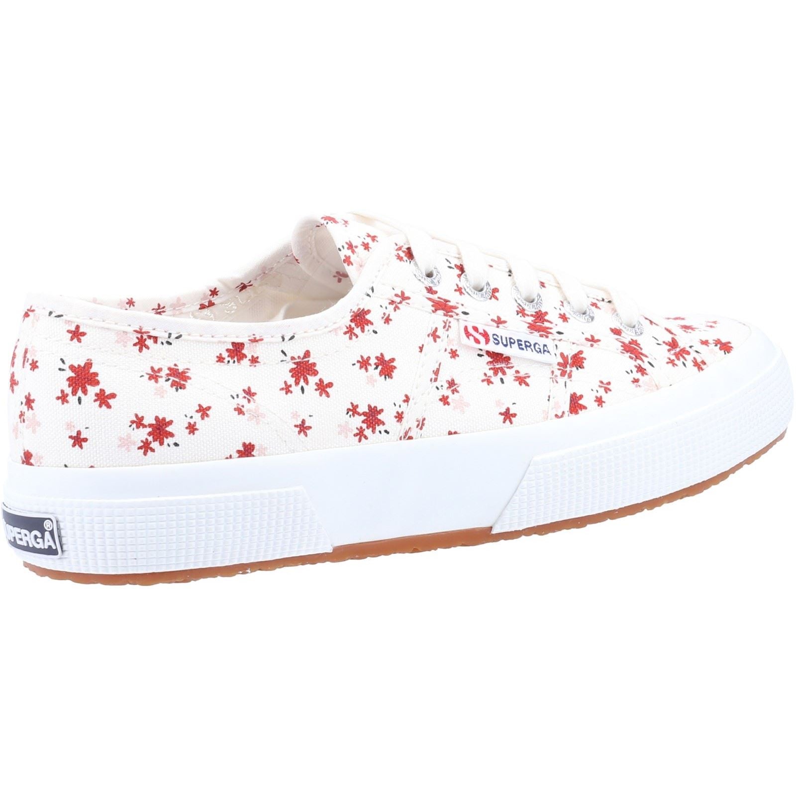Superga 2750 Print 100% Cotton Women's White/Red Sneakers