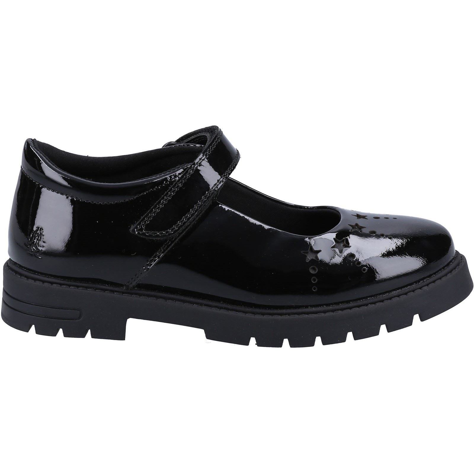 Hush Puppies Sabrina Patent SNR Leather Girls's Black Shoes