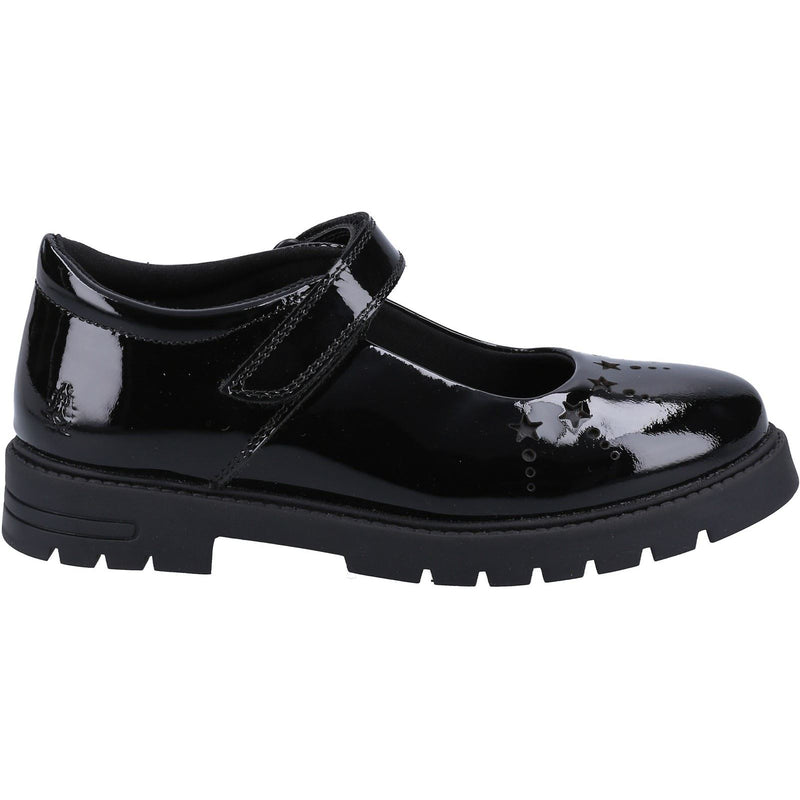 Hush Puppies Sabrina Patent SNR Leather Girls's Black Shoes