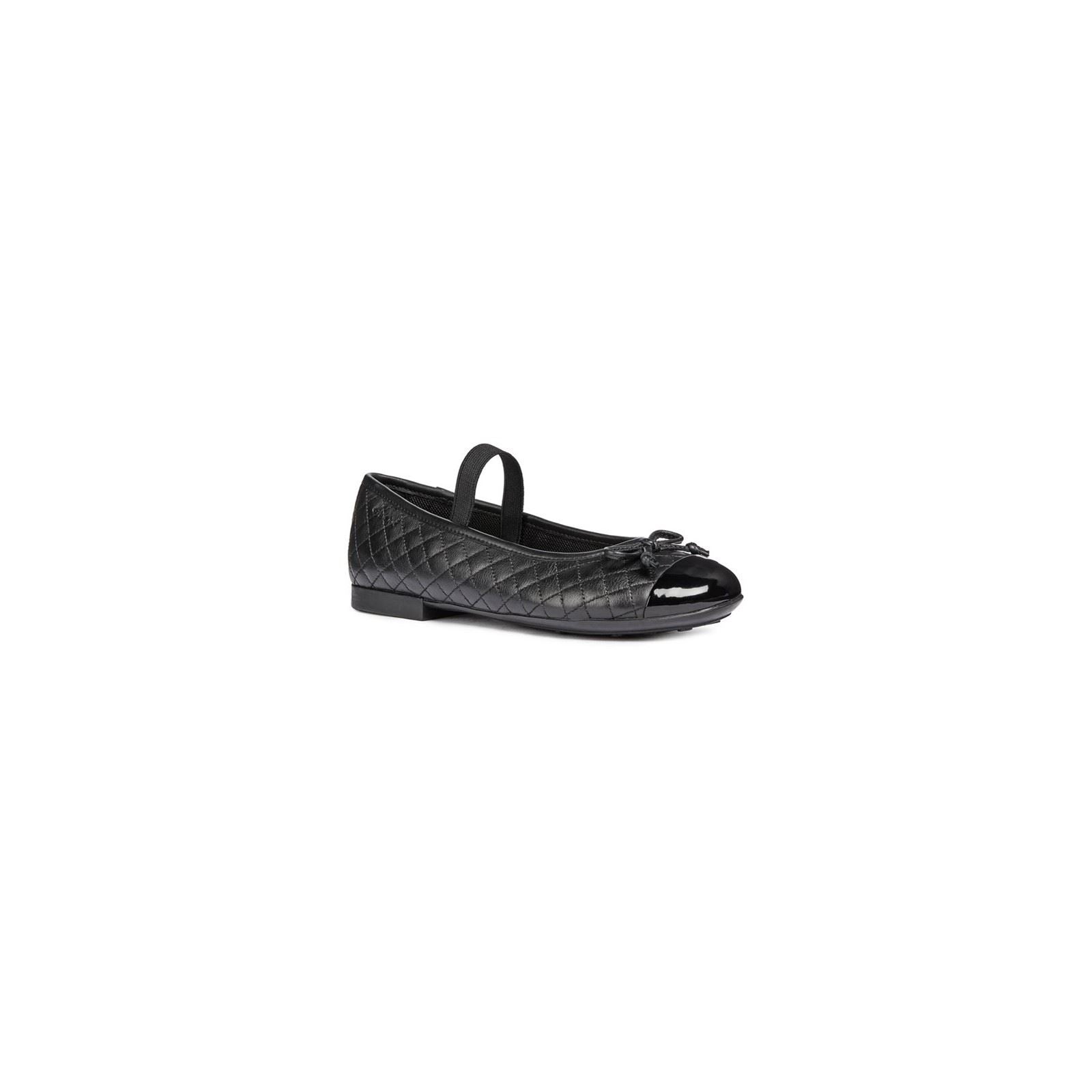 Geox Plie' Junior Leather Girl's Black Shoes