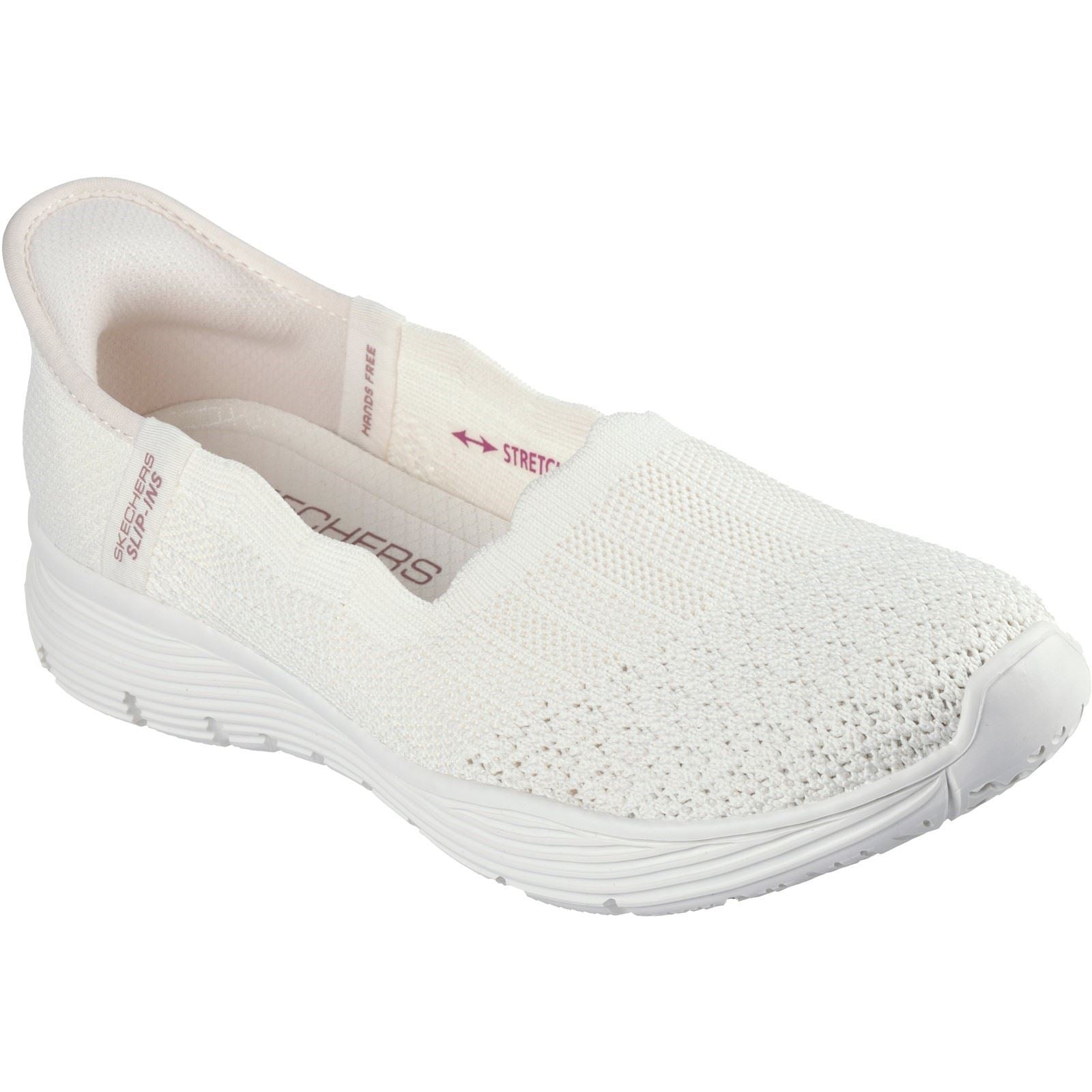 Skechers Seager Believe It Textile Women's Off White Sneakers