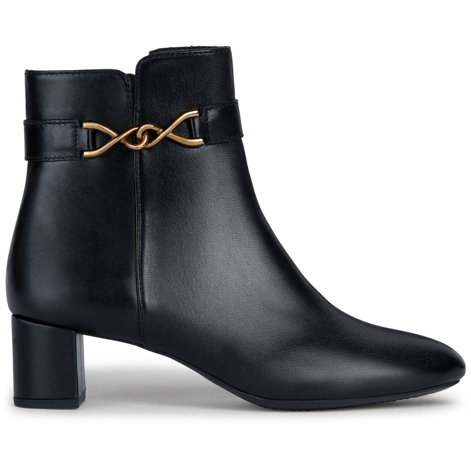 Geox D Pheby Leather Women's Black Boots