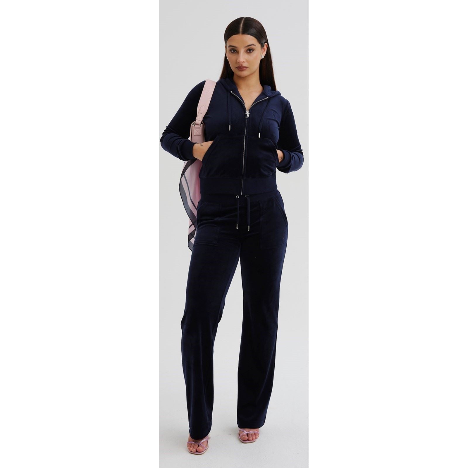 Juicy Couture Del Ray Polyester Women's Blue Joggers