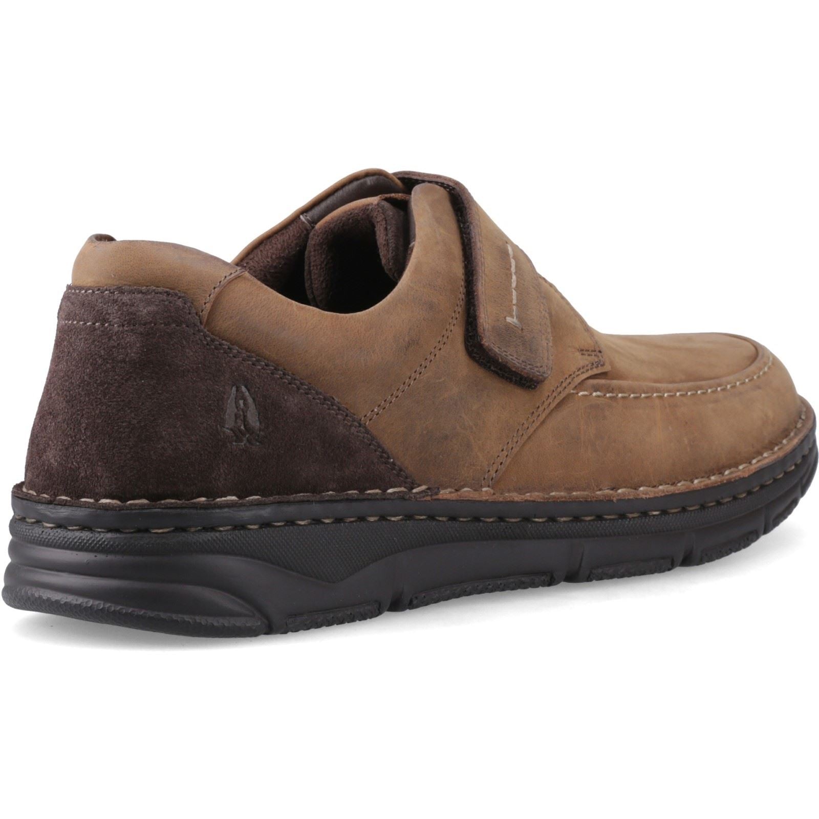 Hush Puppies Forde Touch Fastening Leather Men's Tan Loafers