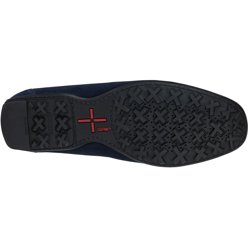 Geox U KOSMOPOLIS + GRIP Leather Men's Navy Loafers