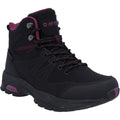 Hi-Tec Jackdaw Mid WP Synthetic Women's Black/Burgundy Hiking Boots