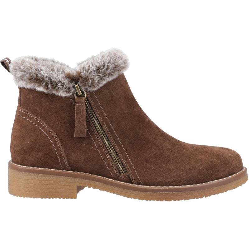 Hush Puppies Marnie Suede Women's Chocolate Winter Ankle Boots