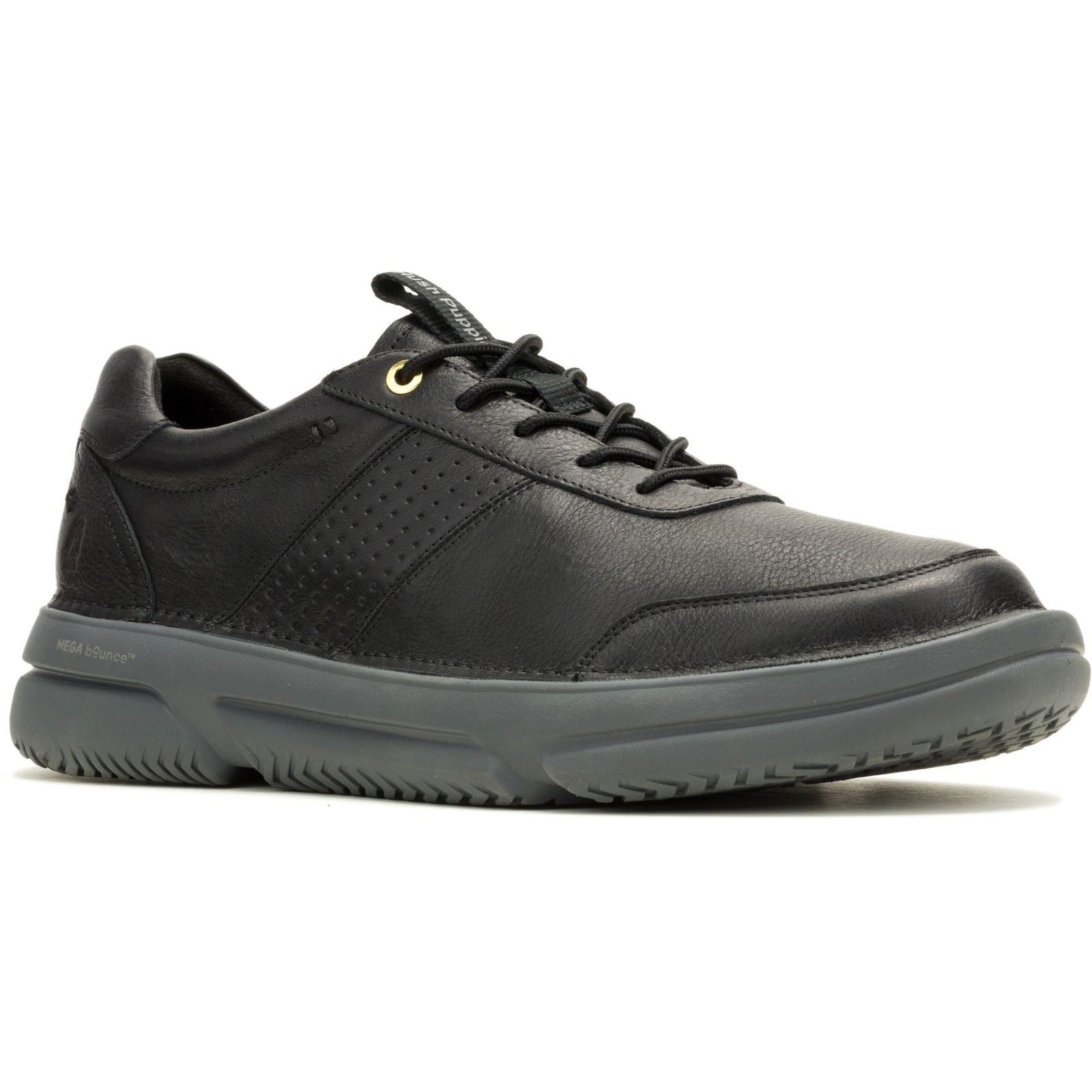 Hush Puppies Baylor Leather Men's Black Sneakers