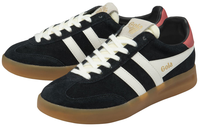 Gola Cyclone Suede Women's Black/Off White/Coral Sneakers