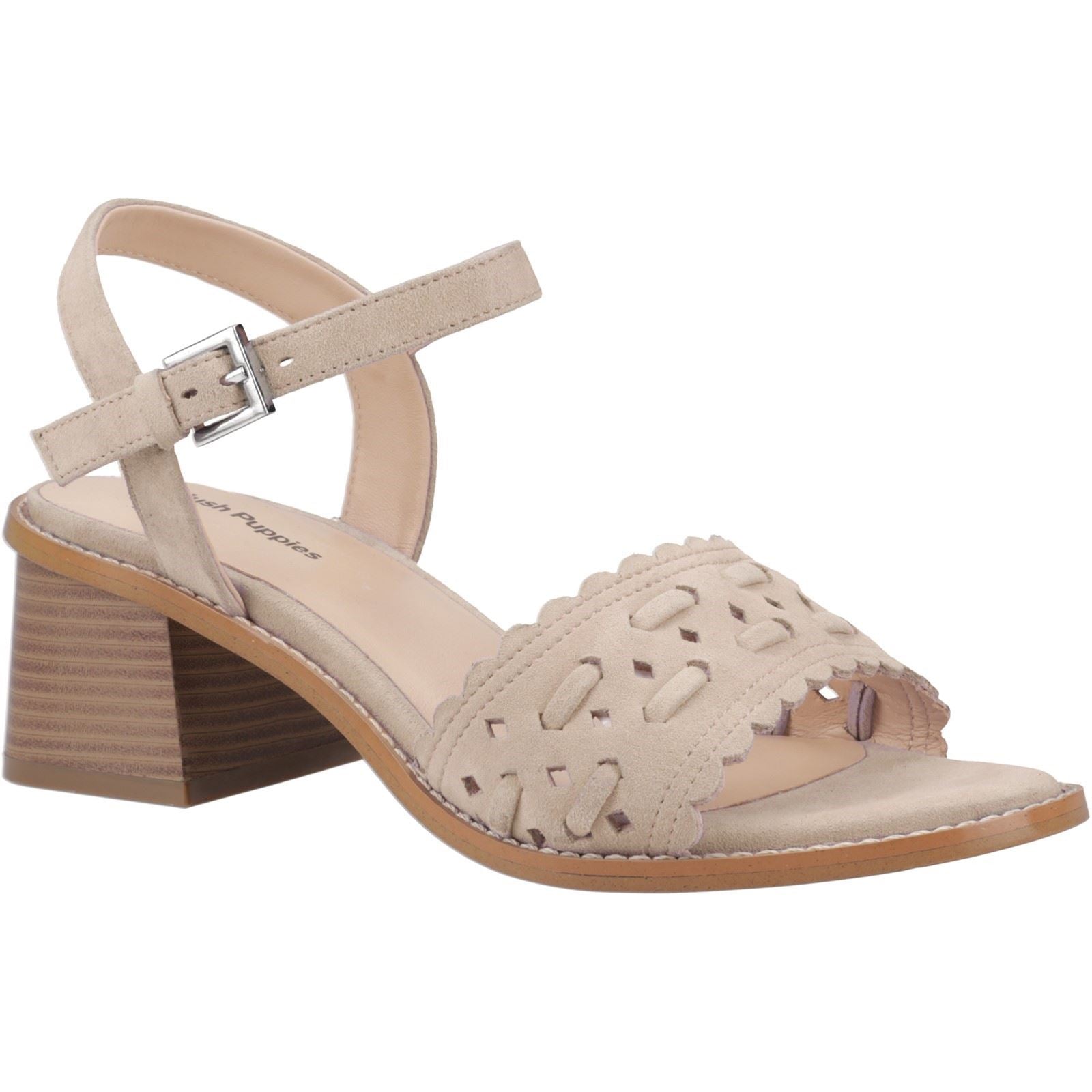 Hush Puppies Lacie Suede Women's Taupe Heels