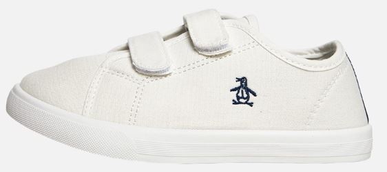 Penguin Junior Sparton Velcro White/Navy Sneakers
