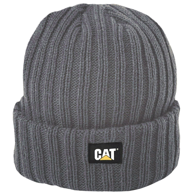 Caterpillar Rib Watch Unisex Adults Grey Beanie Hat