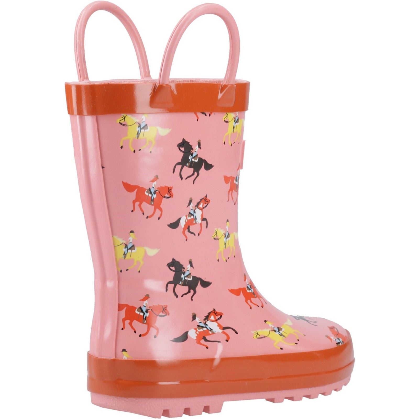 Cotswold Puddle Rubber Kid's Horses Wellington Boots