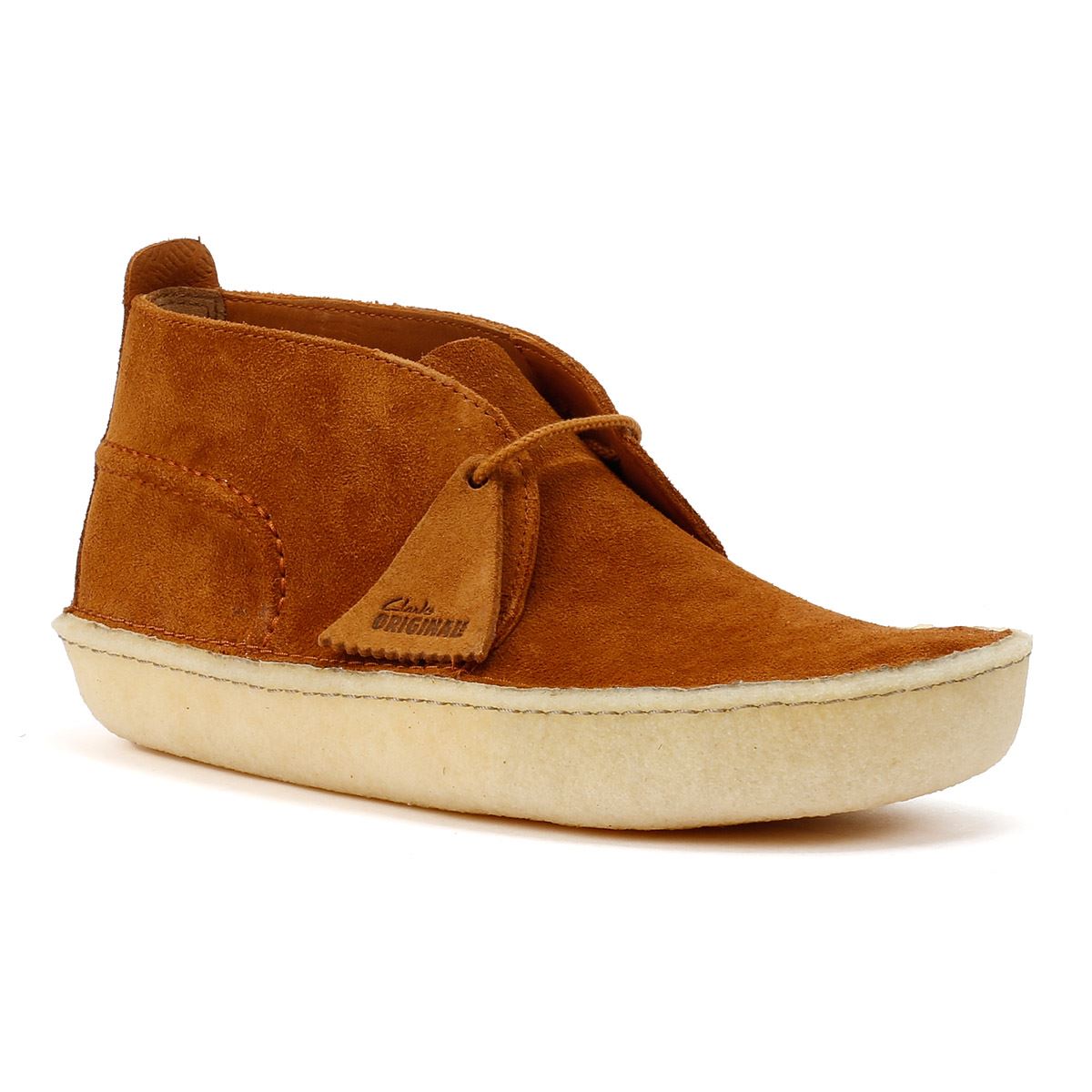 Clarks Originals Desert Rain Suede Men's Dark Cola Boots