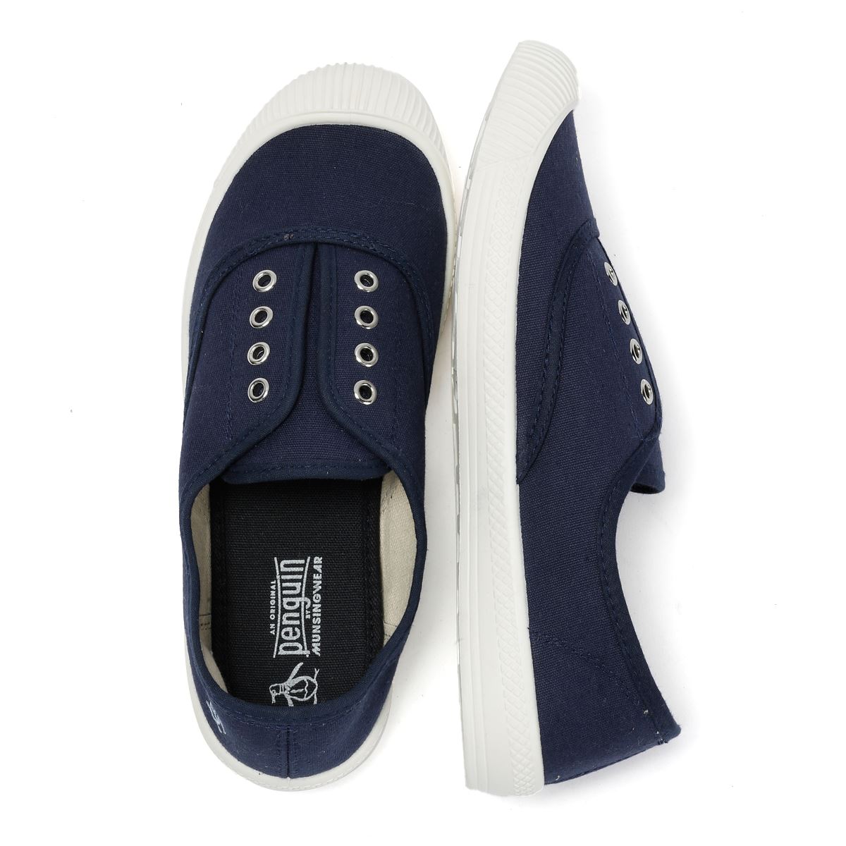Penguin Anita Canvas Women's Navy Pumps