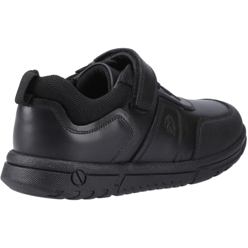 Hush Puppies Sutton Bungee Leather Boys's Black Lace-Up Shoes