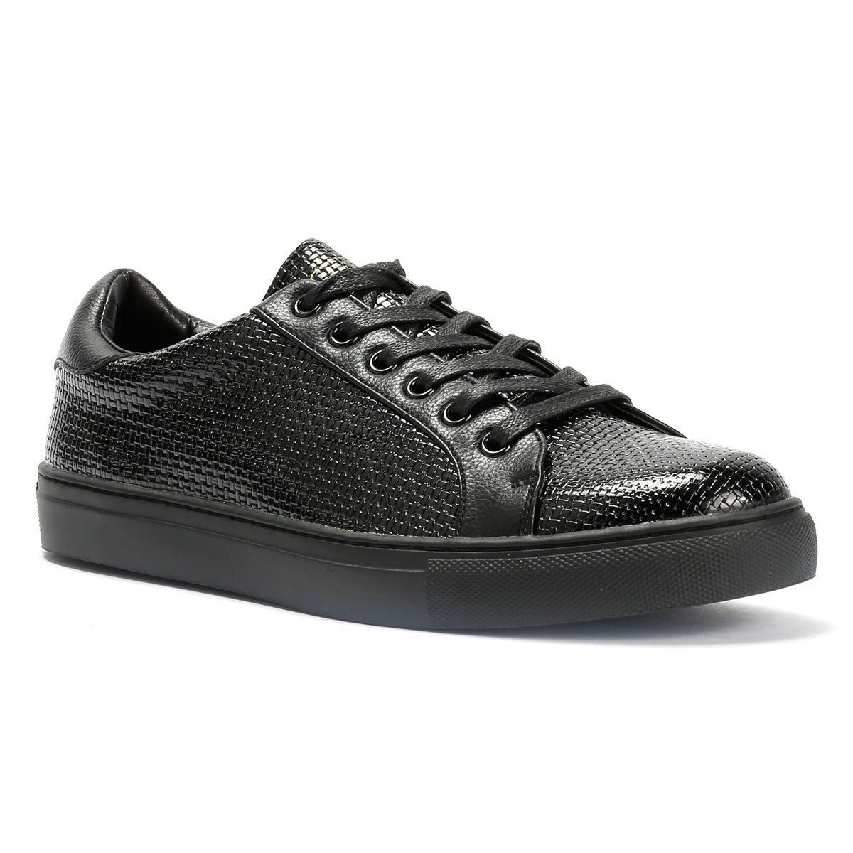 Antique Rogue Kimber Patent PU Leather Men's Black Sneakers